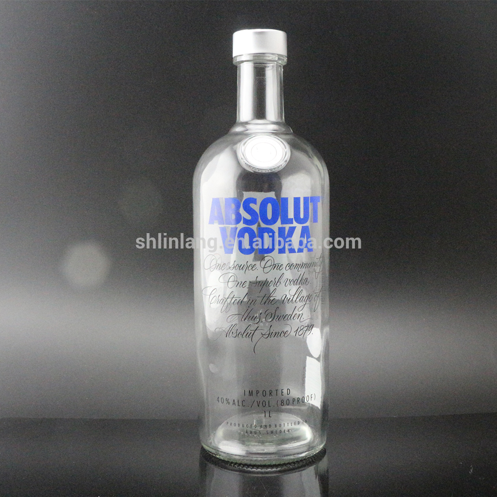 200 ml Absolute Vodka 3 Style Glass Bottle with Screw caps