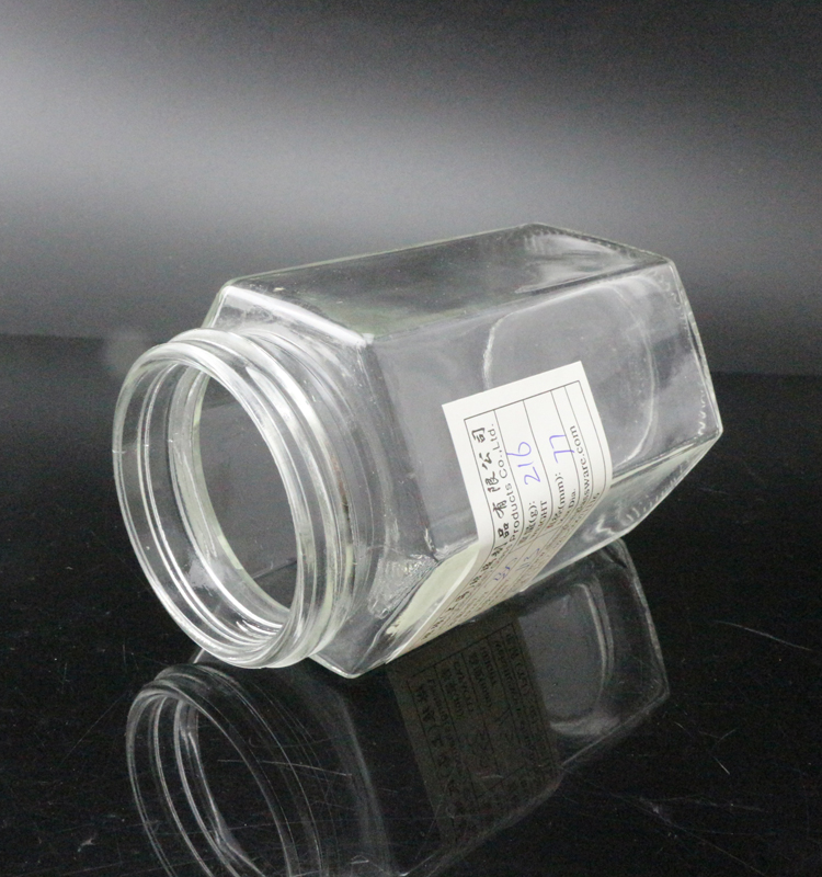 Glass Perfume Bottle 4 OZ Hexagon Shape Fancy Empty Clear Crystal Perfume  Glass Jar Wholesale
