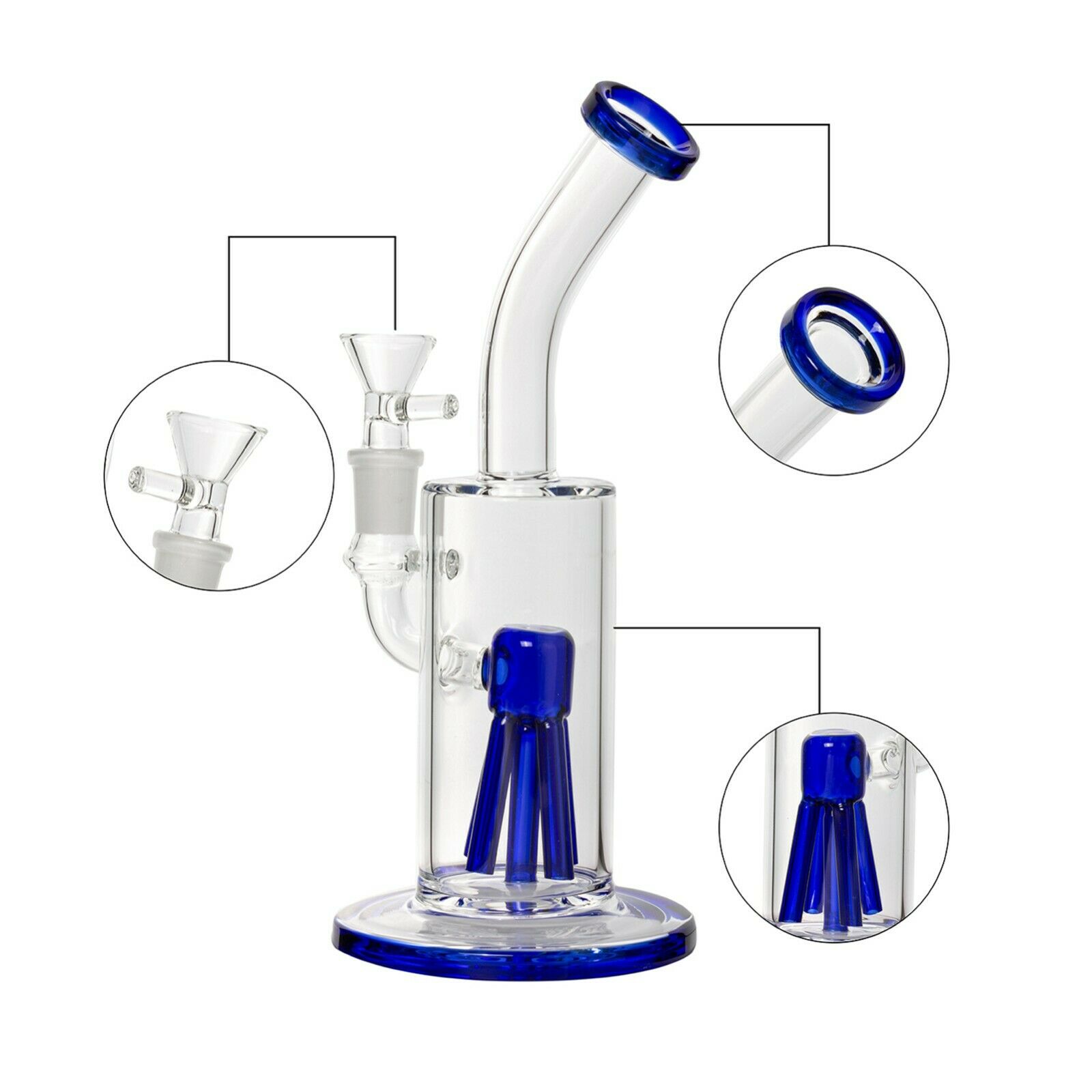 China Custom handmade dab rigs bubbler glass pipes bong smoking  Manufacturer and Supplier