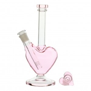 heart shaped glass bong
